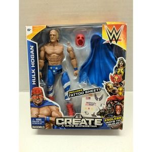 WWE Champion Create A Superstar Hulk Hogan Wrestling Collectible Toy Figure